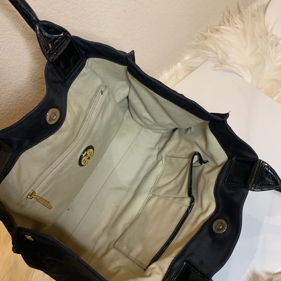 Tory Burch Ella Tote Large leather nylon bag - Picture 11 of 11